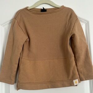 Target / Art class | (3T) Boys Tan Waffle Long-sleeve Tee
